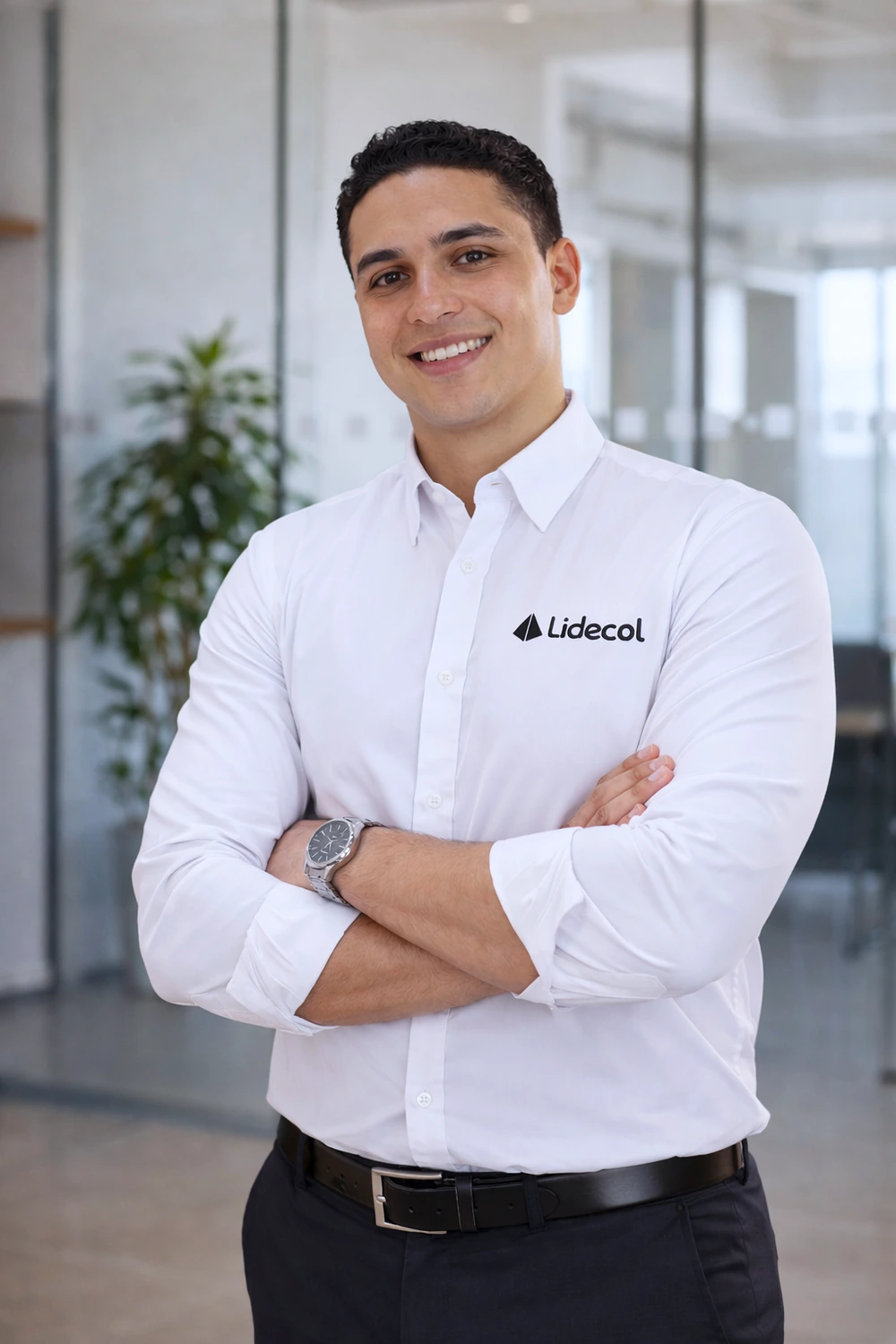 Profesional auditando documentos con LIDECOL